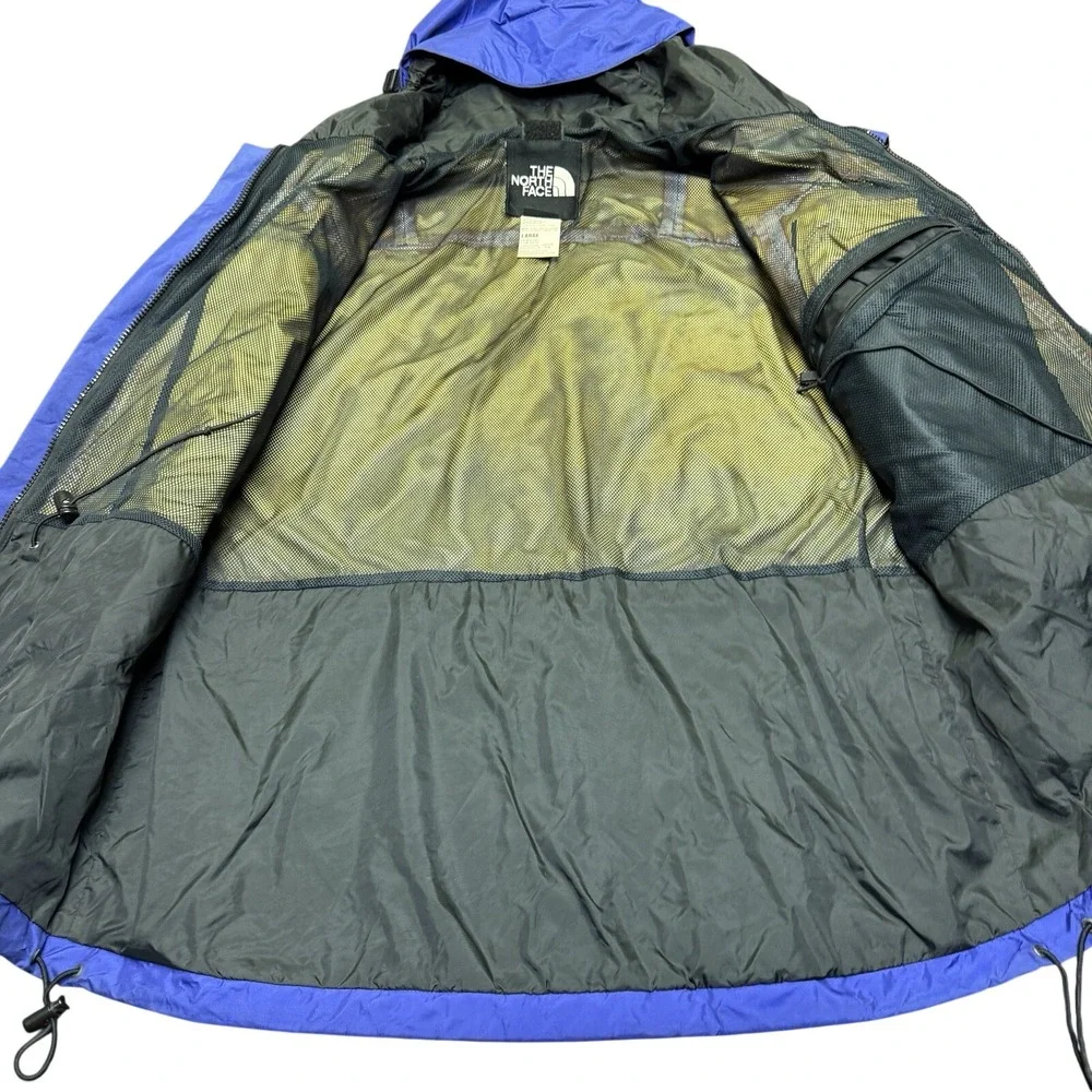 Vtg The North Face Gore-Tex Mountain Jacket Men's L Blue Purple 90s Outdoor Camp